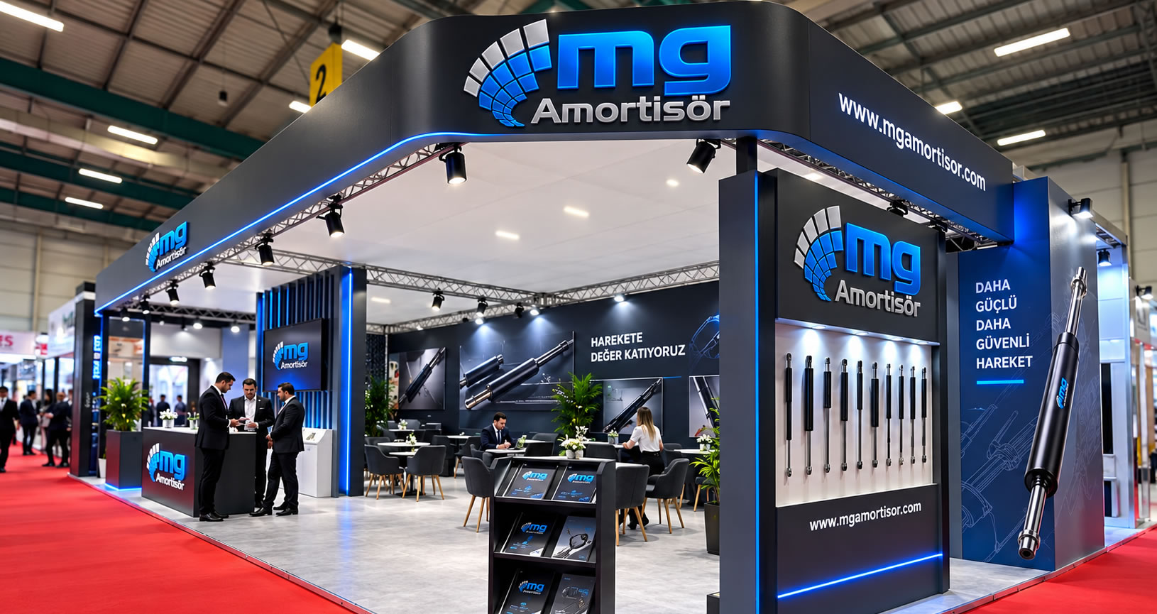 MG Amortisör fuar standı ve ürünleri